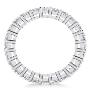 Princess Cut Diamond Eternity Wedding Band 14k White Gold (3.12ct)