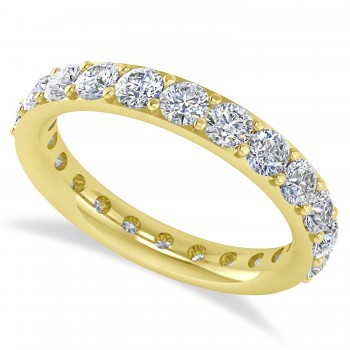 Diamond Eternity Wedding Band 14k Yellow Gold (2.00ct)