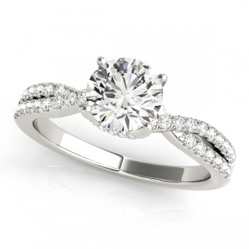 Round Diamond Engagement Ring & Band Bridal Set Platinum 1.32ct