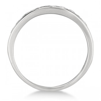Channel-Set Diamond Anniversary Ring Band Palladium (0.75ct) 