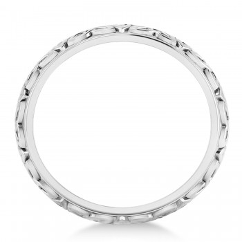 Celtic Knot Eternity Band 14k White Gold SIZE 7