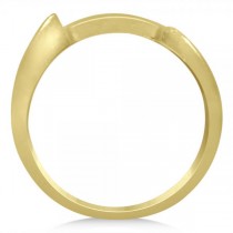 Diamond Halo Accented Engagement Bridal Set in 14k Yellow Gold (1.16ct)