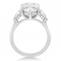 Marquise Lab Diamond Bridal Set 14K White Gold (5.33ct)
