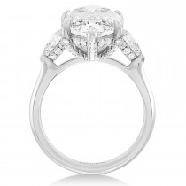 Marquise Lab Diamond Bridal Set 14K White Gold (6.33ct)