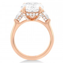 Oval Lab Diamond Bridal Set 14K Rose Gold (8.33ct)