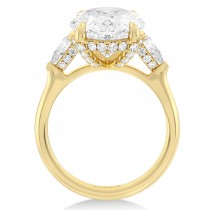 Oval Lab Diamond Bridal Set 14K Yellow Gold (7.33ct)
