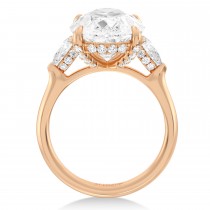 Pear Lab Diamond Bridal Set 14K Rose Gold (6.33ct)
