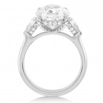 Pear Lab Diamond Bridal Set 14K White Gold (5.33ct)