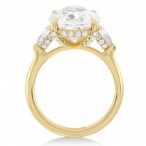 Pear Lab Diamond Bridal Set 14K Yellow Gold (6.33ct)
