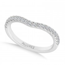 Round Lab Diamond Wedding Ring Band 14K White Gold (0.33ct)