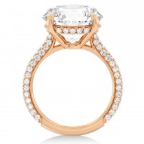 Round Lab Diamond Bridal Set 14K Rose Gold (3.77ct)
