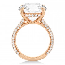 Round Lab Diamond Bridal Set 14K Rose Gold (5.77ct)