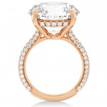 Round Lab Diamond Bridal Set 14K Rose Gold (7.77ct)