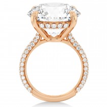 Round Lab Diamond Bridal Set 14K Rose Gold (9.77ct)