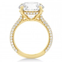 Round Lab Diamond Bridal Set 14K Yellow Gold (3.77ct)
