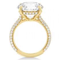 Round Lab Diamond Bridal Set 14K Yellow Gold (4.77ct)