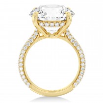 Round Lab Diamond Bridal Set 14K Yellow Gold (5.77ct)