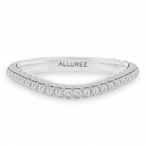 Round Lab Diamond Wedding Ring Band 14K White Gold (0.87ct)