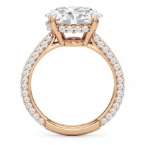 East-West Oval Lab Diamond Bridal Set 14K Rose Gold (4.77ct)