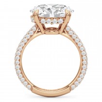 East-West Oval Lab Diamond Bridal Set 14K Rose Gold (5.77ct)