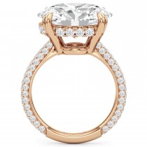 East-West Oval Lab Diamond Bridal Set 14K Rose Gold (9.77ct)