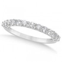 Halo Engagement Ring & Diamond Wedding Band Set 14K W. Gold 2.00ct