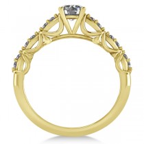 Diamond Accented Engagement Ring in 14k Yellow Gold (0.68ct)