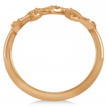 Olive Leaf Vine Plain Metal Fashion Ring 14k Rose Gold