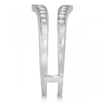 Ladies Diamond Ring Guard, Enhancer in 14K White Gold 0.25ctw