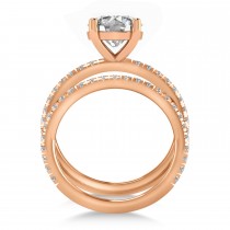 Lab Grown Diamond Round-Set Semi-Eternity Bridal Set 14k Rose Gold (2.62ct)