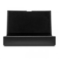 WOLF Heritage Men's Black Faux Leather Jewelry Box w/ 15 Compartments Home/Travel