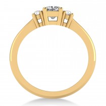 Cushion Diamond Three-Stone Engagement Ring 14k Yellow Gold (0.60ct)