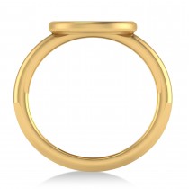 Jewish Chai Ring 14K Yellow Gold