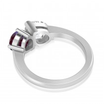 Pear/Pear Diamond & Lab Alexandrite Toi et Moi Ring 14k White Gold (4.00ct)