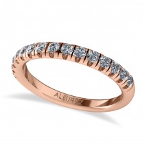 Round Lab Grown Diamond Solitaire Ring Bridal Set 14K Rose Gold (4.37ct)