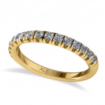 Round Lab Grown Diamond Solitaire Ring Bridal Set 14K Yellow Gold (5.87ct)