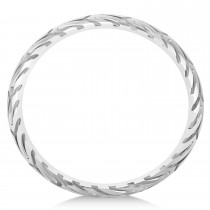 Men's Road Racing Eternity Sports Band Ring 14k White Gold