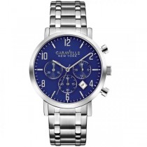 Caravelle Men's Nautical Collection Chronograph Stainless Steel Watch