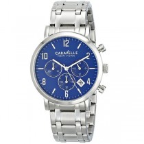Caravelle Men's Nautical Collection Chronograph Stainless Steel Watch