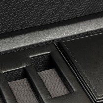 WOLF Roadster Men's Faux Leather Triple Watch Winder w/ Storage Travel Case Lock