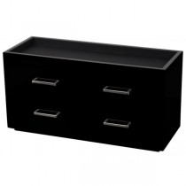 WOLF Meridian Wooden Modular 2 Drawer Charging Station Valet and Pen Box in 3 Colors