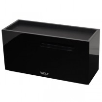 WOLF Meridian Wooden Modular 2 Drawer Charging Station Valet and Pen Box in 3 Colors