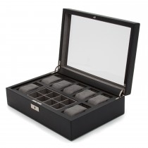 WOLF Howard Watch Box w/ Cufflink Tray