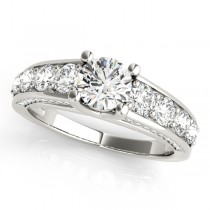 Trellis Diamond Engagement Ring Bridal Set Platinum (3.00ct)