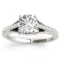 Diamond Accented Bridal Set Setting Palladium (0.20ct)