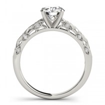 Elegant Diamond Engagement Ring Setting Palladium (0.15ct)