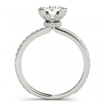 Semi-Bezel Diamond Engagement Ring Setting Palladium (0.30ct)