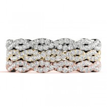 Infinity Leaf Bridal Ring Set 18k Rose Gold (0.32ct)