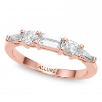 Radiant Lab Grown Diamond Engagement Ring Bridal Set 18K Rose Gold (4.93ct)