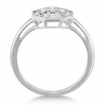 Affordable Right Hand Diamond Ring in Sterling Silver (0.05ct)